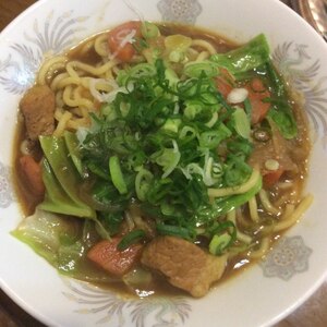 カレーリメイク☆節約カレーラーメン